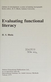 Cover of: Evaluating functional literacy