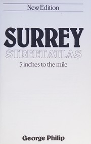 Cover of: Surrey street atlas: 3 inches to the mile.