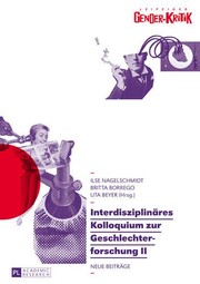 Cover of: Interdisziplinaeres Kolloquium Zur Geschlechterforschung II: Neue Beitraege