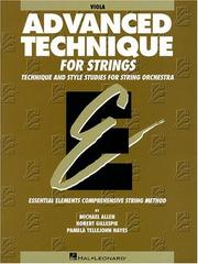 Cover of: Essential Elements Advanced Technique for Strings: Viola