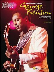 Cover of: The Guitar Style of George Benson (Artist Transcriptions)