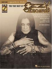 Cover of: The Very Best of Ozzy Osbourne: A Step-by-Step Breakdown of the Styles and Techniques of Randy Rhoads, Jake E. Lee and Zakk Wylde (Guitar Signature Licks)