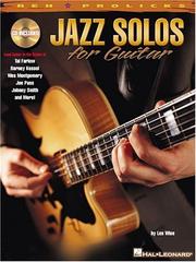 Cover of: Jazz Solos for Guitar: REH Pro Licks Book/CD Pack (REH Pro Licks)