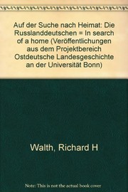 Cover of: Auf der Suche nach Heimat by Richard H. Walth