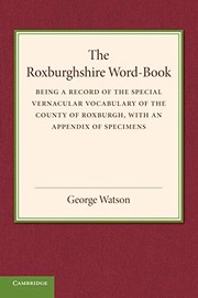 Cover of: Roxburghshire Word-Book by George Watson