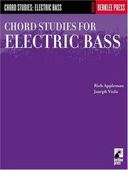Cover of: Chord Studies for Electric Bass by Rich Appleman, Joseph Viola