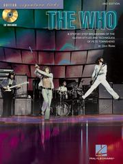 Cover of: The Who: A Step-by-Step Breakdown of the Guitar Styles and Techniques of Pete Townshend (Guitar Signature Licks)