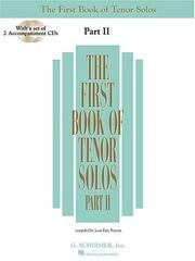 Cover of: The First Book of Tenor Solos - Part II (Book/CD): Book/CD package (2 CDs) (First Book of Solos Part II) | 
