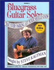 Cover of: Bluegrass Guitar Solos That Every Parking Lot Picker Should Know (Series #4)*