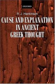 Cover of: Cause and Explanation in Ancient Greek Thought