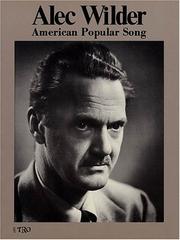 Cover of: Alec Wilder - American Popular Song
