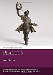 Cover of: Aulularia by Keith MacLennan, Walter Stockert, Plautus, Alan H. Sommerstein