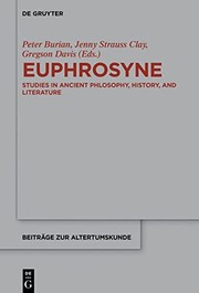 Cover of: Euphrosyne by Peter Burian, Jenny Strauss Clay, Gregson Davis