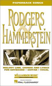 Cover of: Rodgers and Hammerstein: Paperback Songs (Paperback Song Book)