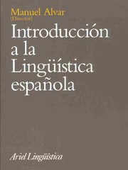 Cover of: Introduccion a LA Linguistica Española (Ariel Linguistica)