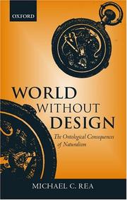 Cover of: World without Design: The Ontological Consequences of Naturalism