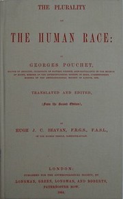 Cover of: The Plurality of the Human Race by G. Pouchet