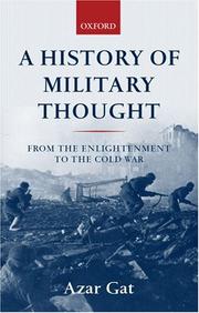 Cover of: A history of military thought: from the Enlightenment to the Cold War