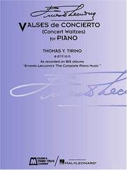 Cover of: Ernesto Lecuona - Valses De Concierto: Concert Waltzes for Piano