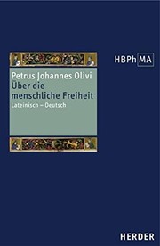 Cover of: Quaestio an in homine sit liberum arbitrium =: Über die menschliche Freiheit : lateinisch, deutsch