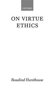 Cover of: On Virtue Ethics