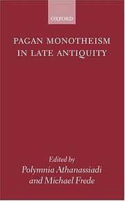 Cover of: Pagan Monotheism in Late Antiquity by 
