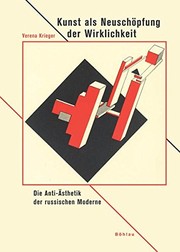 Cover of: Kunst als Neuschöpfung der Wirklichkeit by Verena Krieger