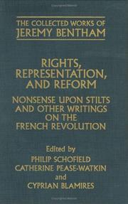 Cover of: Rights, Representation, and Reform by Jeremy Bentham