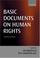 Cover of: Basic documents on human rights