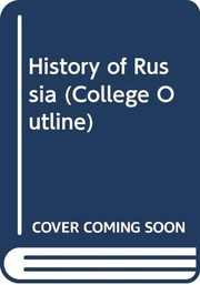 Cover of: History of Russia (College Outline) by Walther Kirchner