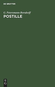 Cover of: Postille by G. Petersmann-Borsdorff, Rudolf Otto