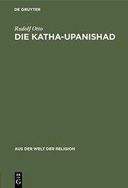 Cover of: Die Katha-Upanishad by Rudolf Otto