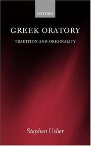 Cover of: Greek Oratory: Tradition and Originality