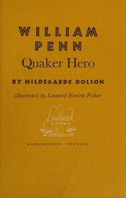 Cover of: William Penn: Quaker hero
