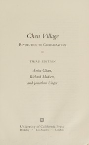 Cover of: Chen village by Anita Chan