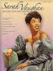 Cover of: Sarah Vaughan - Original Keys for Singers