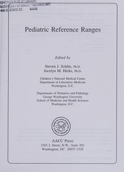 Cover of: Pediatric reference ranges
