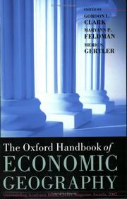 Cover of: The Oxford Handbook of Economic Geography