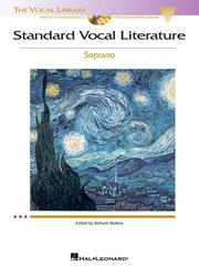 Cover of: Standard Vocal Literature - An Introduction to Repertoire by Richard Walters
