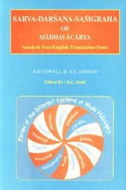 Cover of: Sarvadarśana-saṅgraha of Mādhavācārya: Sanskrit text, English translation, notes & appendix  = Mādhavācāryapraṇītah̤ Sarvadarśanasaṅgrahah̤