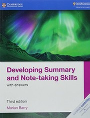 Cover of: Developing Summary and Note-Taking Skills with Answers
