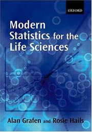 Cover of: Modern statistics for the life sciences