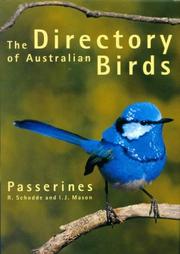 Cover of: The directory of Australian birds: a taxonomic and zoogeographic atlas of the biodiversity of birds in Australia and its territories.
