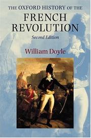 Cover of: The Oxford History of the French Revolution by William Doyle