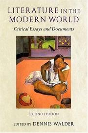 Cover of Literature in the modern world