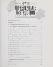 Cover of: How to Differentiate Instruction in Academically Diverse Classrooms, 3rd Edition