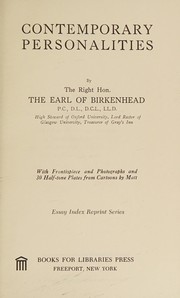 Cover of: Contemporary personalities. by Birkenhead, Frederick Edwin Smith 1st Earl of