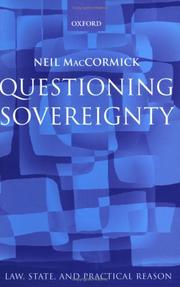Cover of: Questioning Sovereignty: Law, State, and Nation in the European Commonwealth (Law, State, and Practical Reason)