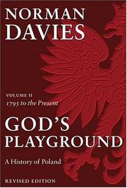 Cover of: God's playground by Norman Davies