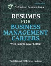 Cover of: Resumes for Business Management Careers